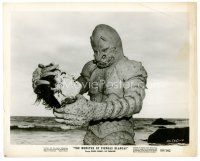 5z613 MONSTER OF PIEDRAS BLANCAS 8x10 still '59 best close up of the fiend holding severed head!