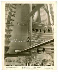 5z633 THINGS TO COME 8x10 still '36 William Cameron Menzies, H.G. Wells, the world of tomorrow!