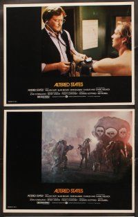 5z358 ALTERED STATES 11 int'l LCs '80 William Hurt, Paddy Chayefsky, Ken Russell, sci-fi horror!