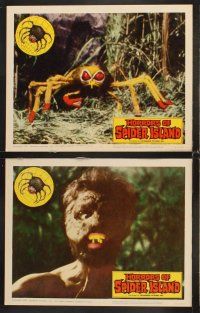 5z381 HORRORS OF SPIDER ISLAND 8 LCs '65 includes really great monster attack scenes!