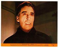 5z569 DRACULA HAS RISEN FROM THE GRAVE 8x10 mini LC #2 '69 best c/u of vampire Christopher Lee!