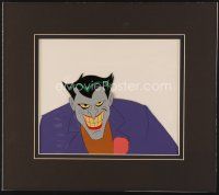 6a108 BATMAN: THE ANIMATED SERIES matted animation cel '92 DC Comics, art of Joker!