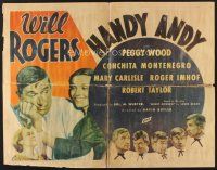 6a010 HANDY ANDY 1/2sh '34 Will Rogers is a small town druggist whose wife wants better!