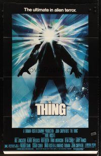 6a066 THING standee '82 John Carpenter, cool sci-fi horror art, the ultimate in alien terror!