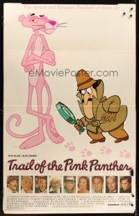6a067 TRAIL OF THE PINK PANTHER standee '82 Peter Sellers, Blake Edwards, cool cartoon art!