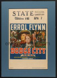 6a013 DODGE CITY WC '39 Errol Flynn, Olivia De Havilland, Michael Curtiz cowboy classic!