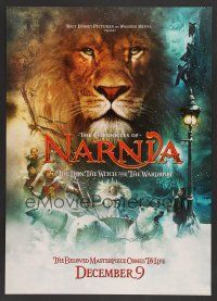 6a071 CHRONICLES OF NARNIA teaser jumbo WC '05 C.S. Lewis novel, Georgie Henley & Tilda Swinton!