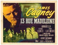 6b003 13 RUE MADELEINE TC '46 James Cagney must stop double agent Richard Conte, Annabella!
