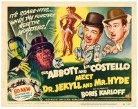 6b006 ABBOTT & COSTELLO MEET DR. JEKYLL & MR. HYDE TC '53 Bud & Lou meet Boris Karloff as monster!