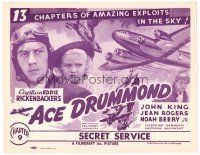 6b009 ACE DRUMMOND chapter 9 TC R40s Captain Eddie Rickenbacker amazing exploits in the sky, serial