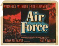 6b015 AIR FORCE TC '43 John Garfield, directed by Howard Hawks, Warner's wonder entertainment!