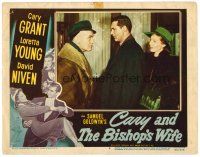 6b492 BISHOP'S WIFE LC #4 '48 James Gleason stares at angel Cary Grant & pretty Loretta Young!