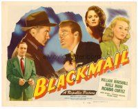 6b049 BLACKMAIL TC '47 William Marshall, Adele Mara, Ricardo Cortez, different film noir image!