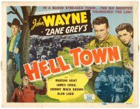 6b060 BORN TO THE WEST TC R50 young John Wayne, from the novel by Zane Grey, Hell Town!