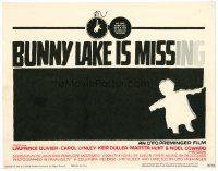 6b071 BUNNY LAKE IS MISSING TC '65 directed by Otto Preminger, cool Saul Bass title art!