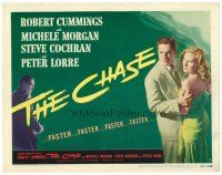 6b078 CHASE TC '46 full-length image of Robert Cummings holding Michele Morgan, film noir!