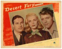 6b549 DESERT FURY LC #6 '47 posed three-shot of Burt Lancaster, John Hodiak & Lizabeth Scott!