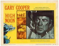 6b187 HIGH NOON TC '52 c/u of Gary Cooper + key scenes from film's climax, Fred Zinnemann classic!