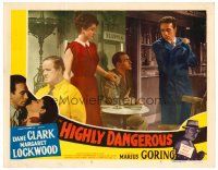 6b654 HIGHLY DANGEROUS LC #5 '51 Dane Clark, Margaret Lockwood, Marius Goring!