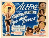 6b191 HOLLYWOOD REVELS TC '46 half-naked Aleene, Sweetheart of the Follies Bergere & sassy lassies!