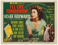6b201 I'LL CRY TOMORROW TC '55 distressed Susan Hayward in her greatest performance!