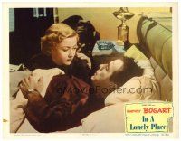 6b678 IN A LONELY PLACE LC #3 '50 close up of sexy Gloria Grahame with Humphrey Bogart in bed!