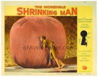 6b680 INCREDIBLE SHRINKING MAN LC #7 '57 great fx close up of tiny man with nail by yarn ball!