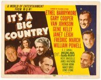 6b215 IT'S A BIG COUNTRY TC '51 Van Johnson, Ethel Barrymore, Gary Cooper, Janet Leigh, Gene Kelly