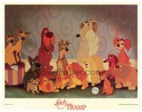 6b704 LADY & THE TRAMP LC R86 Disney canine classic cartoon, great portrait of top dog cast!