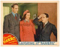 6b711 LAUGHING AT DANGER LC '40 Joy Hodges, Frankie Darro w/hand on forehead!