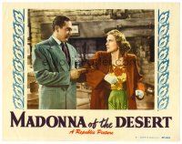 6b737 MADONNA OF THE DESERT LC #7 '48 Lynne Roberts doesn't want Sheldon Leonard to grab her arm!
