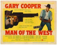 6b267 MAN OF THE WEST TC '58 Gary Cooper is the man of the notched gun and fast draw!