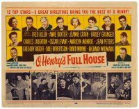 6b302 O HENRY'S FULL HOUSE TC '52 Fred Allen, Anne Baxter, Jeanne Crain & young Marilyn Monroe!