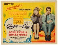 6b306 ONCE UPON A HONEYMOON TC '42 pretty Ginger Rogers & Cary Grant are wonderful together!