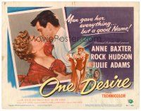 6b307 ONE DESIRE TC '55 Rock Hudson gave sexy Anne Baxter everything but a good name!