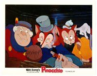 6b837 PINOCCHIO LC R78 Disney classic cartoon, c/u of smoking fox with cat & creepy guy!