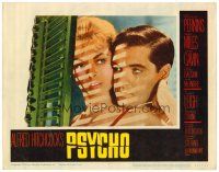 6b846 PSYCHO LC #1 '60 great close image of Janet Leigh & John Gavin by window with shadows!