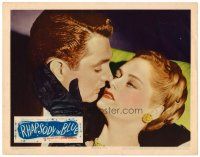 6b868 RHAPSODY IN BLUE LC '45 romantic close up of Robert Alda about to kiss sexy Alexis Smith!