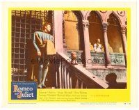6b879 ROMEO & JULIET LC #6 '55 Laurence Harvey & Shentall in famous balcony scene, Shakespeare!