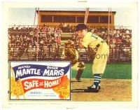 6b889 SAFE AT HOME LC '62 close up of young baseball player Bryan Russell standing at bat!