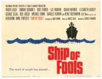 6b373 SHIP OF FOOLS TC '65 Stanley Kramer's movie based on Katharine Anne Porter's book!