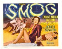 6b383 SMOG TC '62 full-length art of sexy Annie Girardot, directed by Franco Rossi!