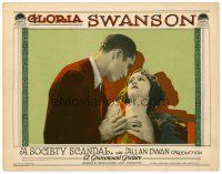 6b920 SOCIETY SCANDAL LC '24 Rod La Rocque advances on pretty Gloria Swanson, who is married!