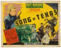 6b389 SONG OF TEXAS TC '43 Roy Rogers riding Trigger, singing & pointing gun + sexy girls!