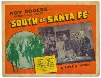 6b393 SOUTH OF SANTA FE TC '42 great images of Roy Rogers with Gabby Hayes & on horse!