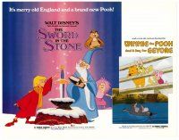 6b409 SWORD IN THE STONE/WINNIE POOH & A DAY FOR EEYORE TC '83 Disney cartoons, art by Wensel!