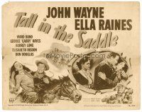 6b410 TALL IN THE SADDLE TC R49 great images of John Wayne & pretty Ella Raines!