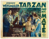 6b944 TARZAN & HIS MATE LC '34 Maureen O'Sullivan stares lovingly at Johnny Weissmuller!