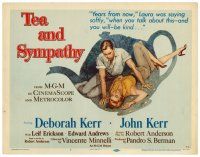 6b418 TEA & SYMPATHY TC '56 great artwork of Deborah Kerr & John Kerr by Gale, classic tagline!