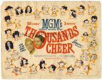 6b424 THOUSANDS CHEER TC '43 cool caricatures of Judy Garland & 32 top MGM stars by Al Hirschfeld!